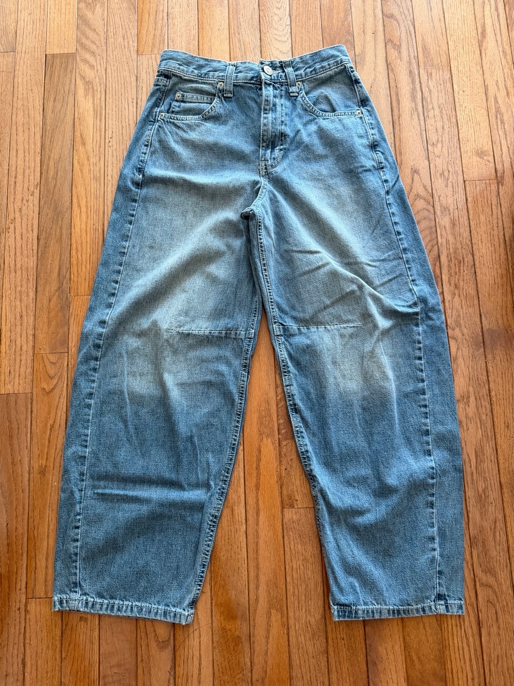 BDG Women's Wide-Leg Jeans in Light Blue Denim